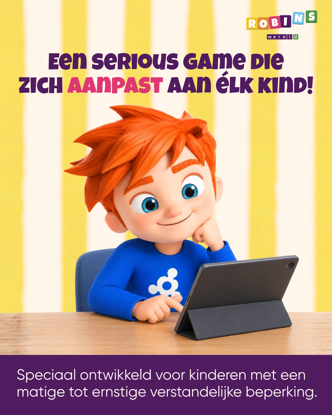 robins wereld game voor kids met beperking